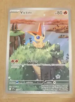 Victini SVP 208 Black Star Promo Pokemon Card Black Bolt White Flare EN TCG - Image 1