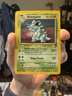 Pokemon Nidoqueen Holo Rare 12/130 Base Set 2 English - Image 1