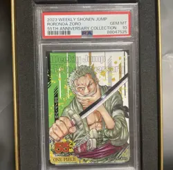 PSA 10 One Piece Jump 55th Anniversary Collection Card Zoro Manga Art - Image 1