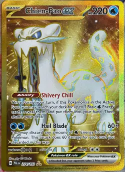 Chien-Pao ex Gold Hyper Rare - 274/193 - Paldea Evolved Pokemon 2023 - Image 1