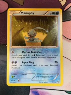 Manaphy XY190 Holo Black Star Promo Pokemon Near Mint - LP - Image 1