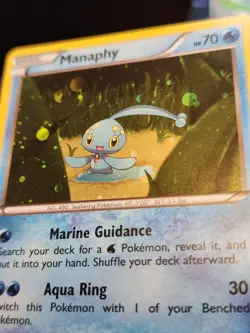 Manaphy XY190 Holo Black Star Promo Pokemon Near Mint - LP - Image 2