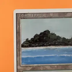 Magic: The Gathering Tropical Island Revised Edition Rare Dual Land Card LP - Image 2