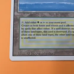 Magic: The Gathering Tropical Island Revised Edition Rare Dual Land Card LP - Image 5