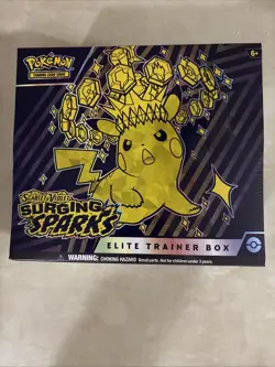 Pokemon Surging Sparks (SV08) Elite Trainer Box (ETB) New, Factory Sealed - Image 1