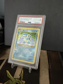 Pokemon TCG Blastoise PSA 7 Base Set 2 w/ Swirl Holo Rare 2/130 - Image 3