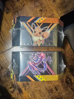 Pokemon TCG: V Powers Tin 2020 Pikachu/Eevee Tin Combo 820650807794 - Image 2