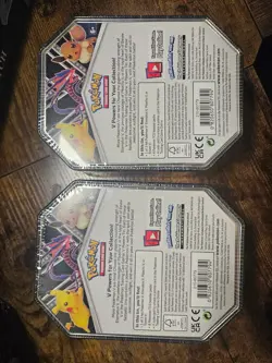 Pokemon TCG: V Powers Tin 2020 Pikachu/Eevee Tin Combo 820650807794 - Image 3