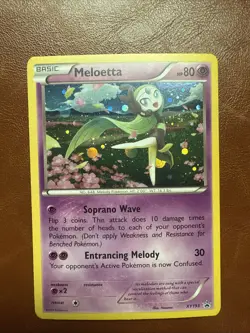 Pokemon TCG Meloetta Promo Holo XY193 2017 (LP) - Image 1