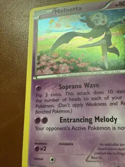 Pokemon TCG Meloetta Promo Holo XY193 2017 (LP) - Image 3