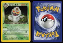 Dark Arbok 2/82 Rare Team Rocket Holo 1st Edition Holo Pokemon - Image 3