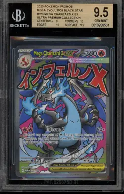 Pokemon Mega Charizard X ex Ultra-Premium Coll. Promo #023 BGS 9.5 - Image 1
