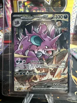 2025 Pokemon Destined Rivals #233/182 Team Rocket's Nidoking ex - Image 1