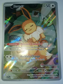 Pokemon Card Eevee SVP 173 Pokemon Center Promo Stamp PC IR Stamped FA 2025 - Image 1