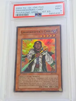 Yu-Gi-Oh! Gravekeepers Chief 1st Edition PGD-065 2003 PSA Grade 9 - Image 1