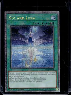 2024 Yu-Gi-Oh! 25th Anniversary Rarity II English 1st Sol and Luna #RA02-EN068g - Image 1