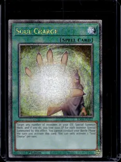 2025 Yu-Gi-Oh! Quarter Century Stampede Soul Charge Secret Rare 1st #RA04-EN222 - Image 1