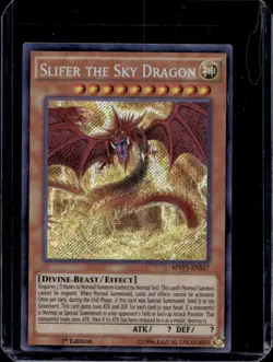 2020 Yu-Gi-Oh Dark Side Dimensions Secret Slifer Sky Dragon Rare 1st #MVP1-ENS57 - Image 1