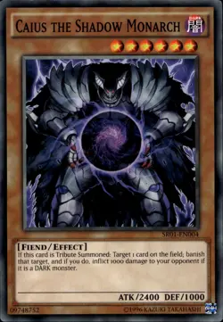 Caius the Shadow Monarch Mixed Editions Common SR01-EN004 Yu-Gi-Oh! - Image 1