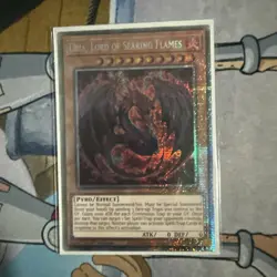 YUGIOH MZMU-EN000 Uria, Lord of Searing Flames Starlight Rare 1st Edition NM - Image 1