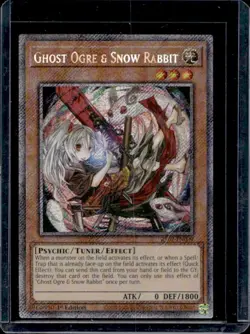 2024 Yu-Gi-Oh! 25th 1st Ghost Ogre & Snow Rabbit Alt Art Rare #RA02-EN009g - Image 1