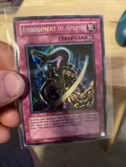 Yu-Gi-Oh! TCG Embodiment of Apophis Retro Pack RP01-EN098 Unlimited Secret Rare - Image 1