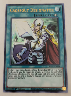 Yu-Gi-Oh Crossout Designator Ultra Rare 1st Edition MP21-EN258 Nm - Image 1