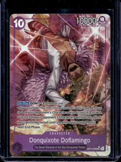 2026 One Piece Azure Sea's Seven Donquixote Doflamingo Super Rare #OP14-069 - Image 1