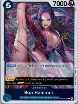 Boa Hancock EB04-027 R | One Piece TCG: The Azure Sea's Seven English — Foil NM - Image 1