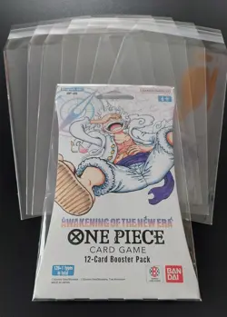 10X One Piece Sleeved Booster Pack Protective Sleeves - Blister Pack - Image 1