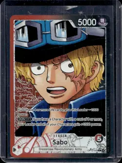 2025 One Piece Carrying On His Will Sabo Leader #OP13-004 - Image 1
