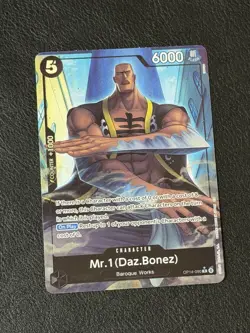 Mr.1 Daz Bonez OP14 Alternate Art Foil | One Piece TCG Azure Sea NM - Image 1