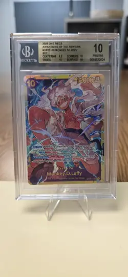One Piece Monkey D Luffy OP05-119 SEC Awakening of the New Era BGS 10 - Image 1