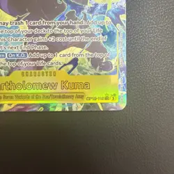 One Piece TCG Bartholomew Kuma SEC Alt Art OP12-119 - Image 4