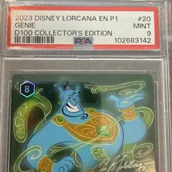 Disney Lorcana Genie Powers Unleashed D100 Collector’s Edition PSA 9 - Image 2