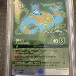 Disney Lorcana Genie Powers Unleashed D100 Collector’s Edition PSA 9 - Image 3