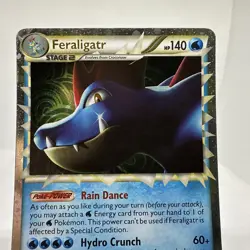 Vintage Feraligatr Pokemon Heartgold & Soulsilver Pokemon Card Prime #108 2010 - Image 2