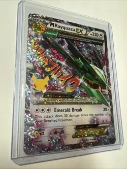 Pokemon Card Mega M Rayquaza EX 76/108 Holo Celebrations 25th Anniversary NM - Image 1
