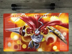 DTCG Dukemon Custom Duel Playmat With Card Zones DTCG Play Mat Free Best Tube - Image 1
