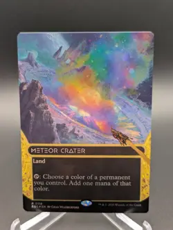 Meteor Crater (0116) (Borderless) (Galaxy Foil) Edge of Eternities: Stellar... - Image 1