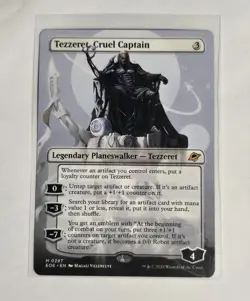 Tezzeret Cruel Captain Full Borderless Art Non-Foil - EoE Magic The Gathering - Image 1
