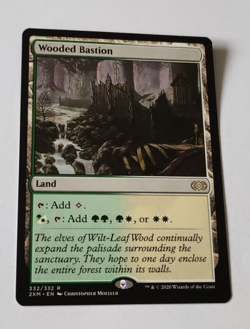 MtG Wooded Bastion (2XM-332) Rare English MINT - Image 1