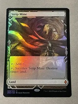 MTG Strip Mine,Foil, NM, Zendikar Rising Expeditions, Magic - Image 1