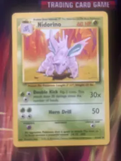 1999 Pokemon TCG Base Set Unlimited Nidorino 37/102 Uncommon - Image 3