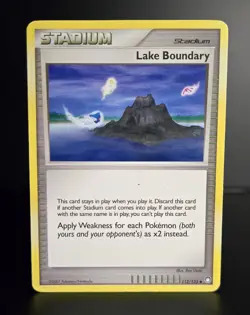 Pokemon TCG - LAKE BOUNDARY #112 - Diamond & Pearl Mysterious Treasures 2007 -MP - Image 1