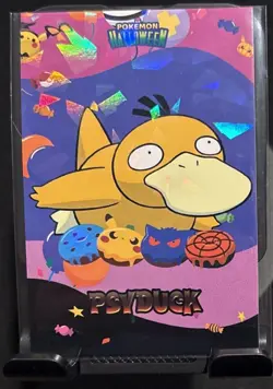 Rare Pokemon Halloween Full Art Psyduck Card Database Low Pop Card 🎃⭐ - Image 1