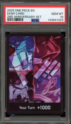 One Piece CCG Don!! Card 2nd Anniversary Set PSA 10 Gem Mint - Image 1