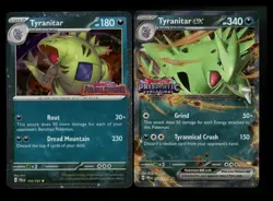 Tyranitar ex 064/131 Prismatic Evolutions 125/193 STAMPED Rare Pokemon Card Lot - Image 1