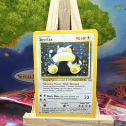 Pokemon Snorlax Jungle Holo Rare Card 11/64 90 HP Thick Skinned Unlimited - Image 1