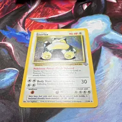Pokemon Snorlax Jungle Holo Rare Card 11/64 90 HP Thick Skinned Unlimited - Image 4
